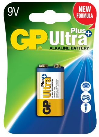 Батарейка GP ULTRA + ALKALINE 9V 1604AUP-U1, 6LF22