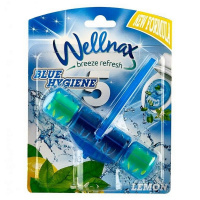 Туалетний блок для унітазу Wellnax -Синя вода  Лимон  BLK-989,50 гр.