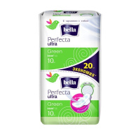 Прокладки Bella Perfecta Ultra Green silky drai (4крапельки) 10+10шт.