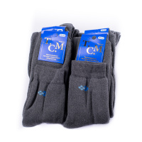 Шкарпетки чоловічі махрові сірі 25-27р.(упак=10шт)