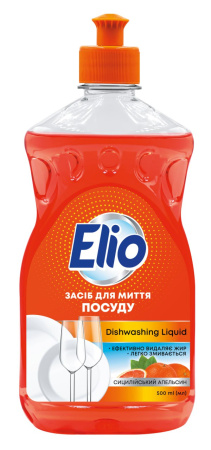 Засіб для миття посуду ELIO Сицилійський апельсин 0,5л